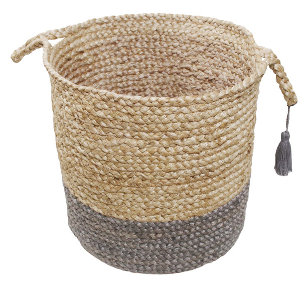 LR Home Baskets 16043 Tan Frost Gray Basket