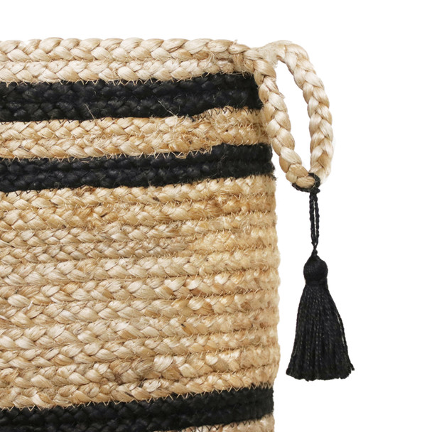 LR Home Baskets 16065 Tan Black Basket