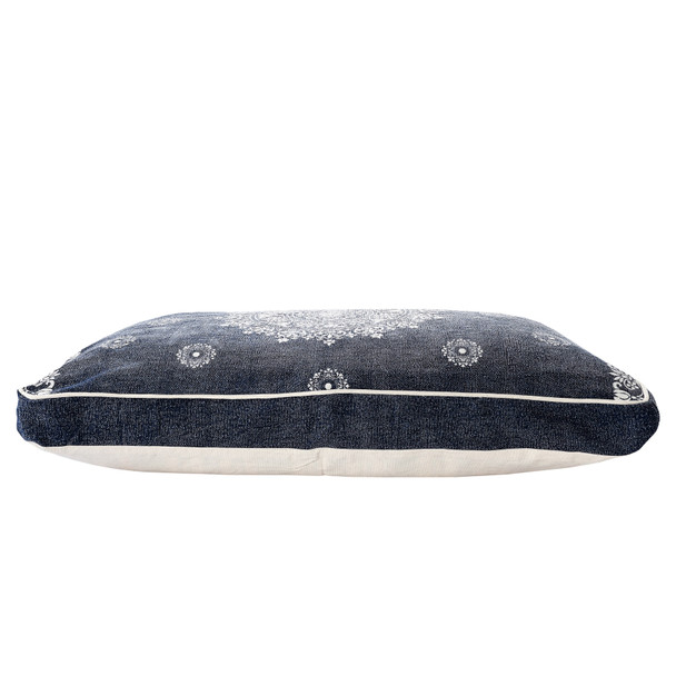 LR Home Poly 20108 Dress Blues Blue Ivory Pet Bed