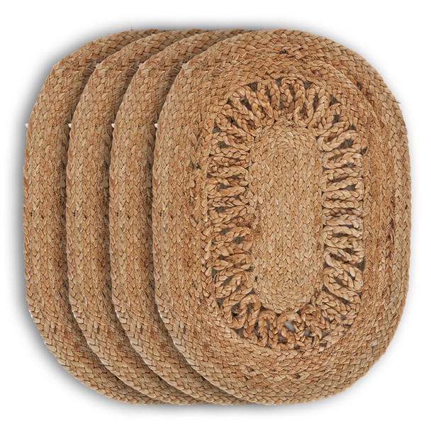 LR Home Natural Fiber 12047 Brown Table Top