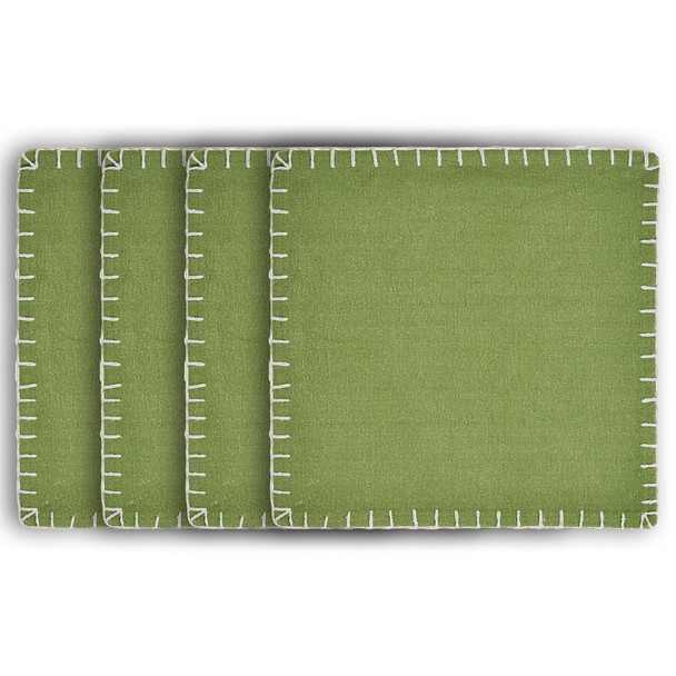 LR Home Serpentine 07836 Olive Green Table Top