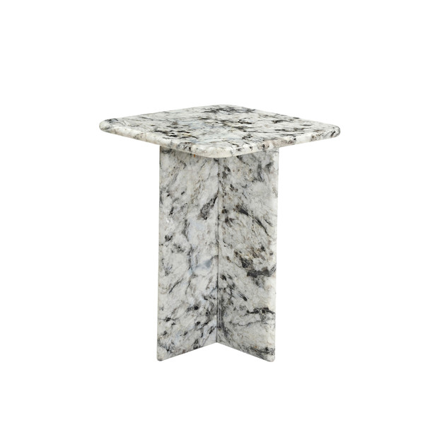 LR Home Arcadia 46333 Gray Black Side Table