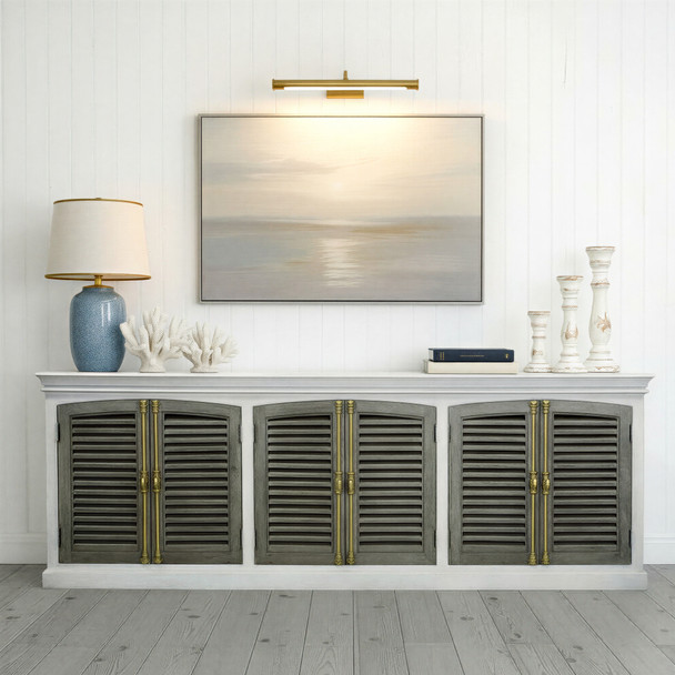 LR Home Arcadia 46331 White Gray Sideboard