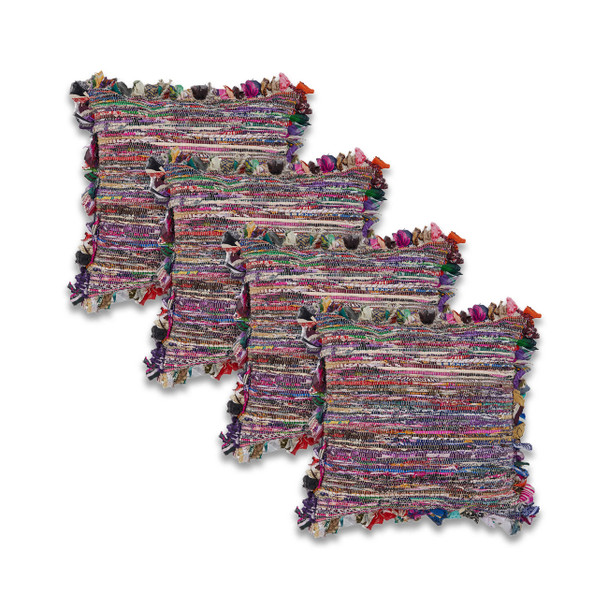 LR Home Chindi 04013 Multicolor Throw Pillow