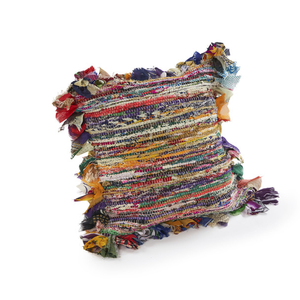 LR Home Chindi 04013 Multicolor Throw Pillow