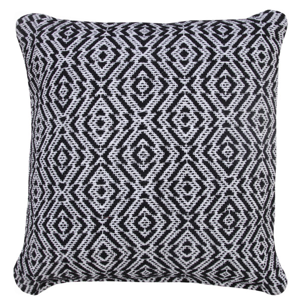 LR Home Insignia 07776 Black White Throw Pillow