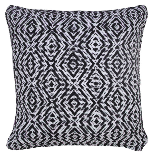 LR Home Insignia 07776 Black White Throw Pillow