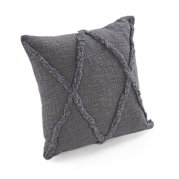 LR Home Reese 07322 Dark Gray Throw Pillow