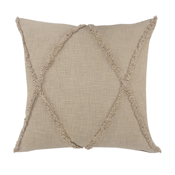 LR Home Reese 07322 Taupe Throw Pillow