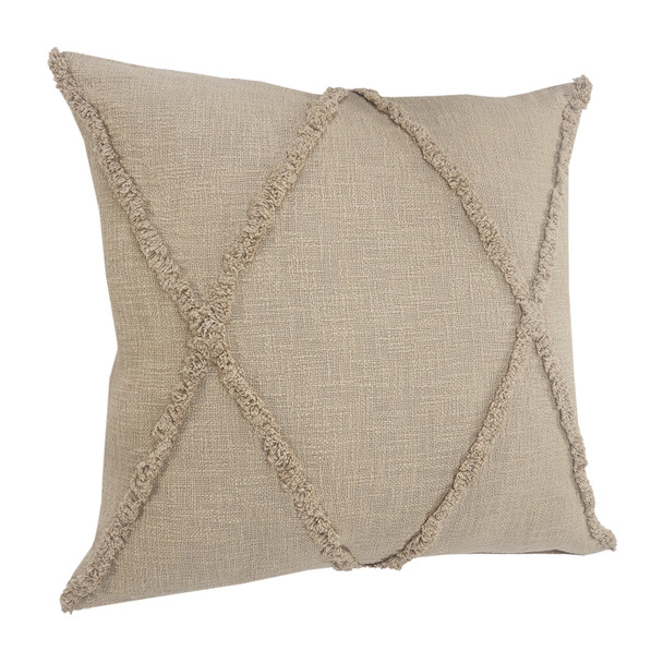 LR Home Reese 07322 Taupe Throw Pillow