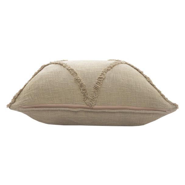 LR Home Reese 07322 Taupe Throw Pillow