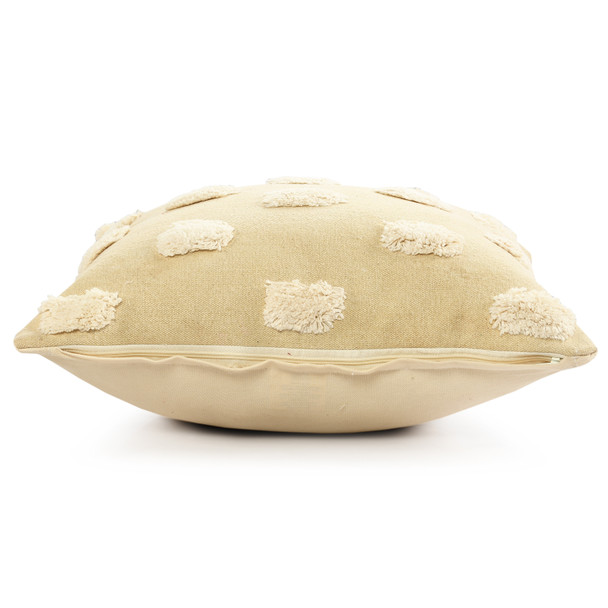 LR Home Zeal 07652 Cream White Throw Pillow