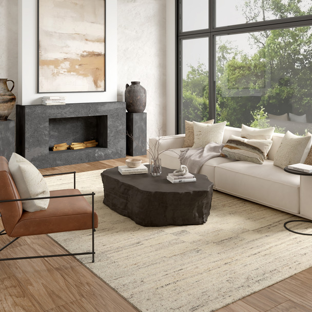 LR Home Houston 82912 Gray Beige Rug