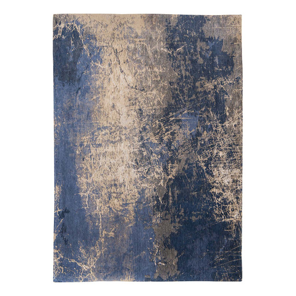 Louis De Poortere Mad Men Cracks 8629 Abyss Blue Rug