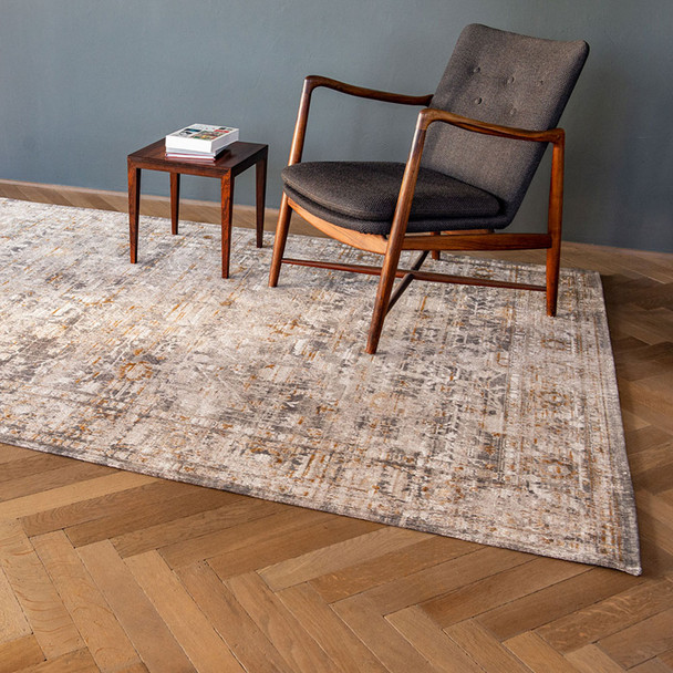 Louis De Poortere Antiquarian Ushak 8884 Suleiman Grey Rug