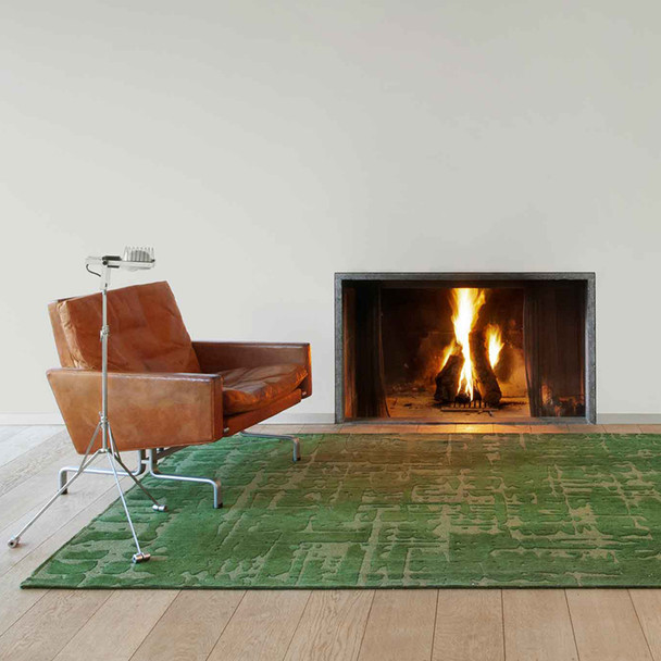 Louis De Poortere Structures Baobab 9202 Perrier's Green Rug