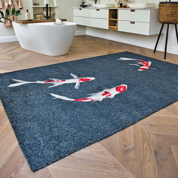 Louis De Poortere Pop Koi 9390 Japanese Pond Rug