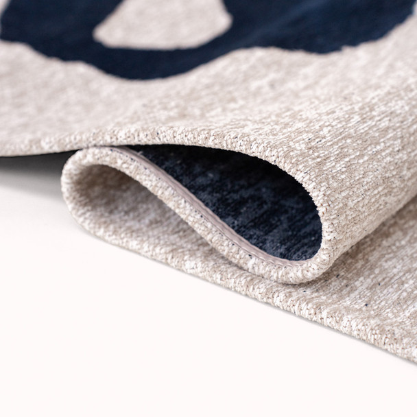 Louis De Poortere Craft Ribbon 9849 Sea Ink Rug