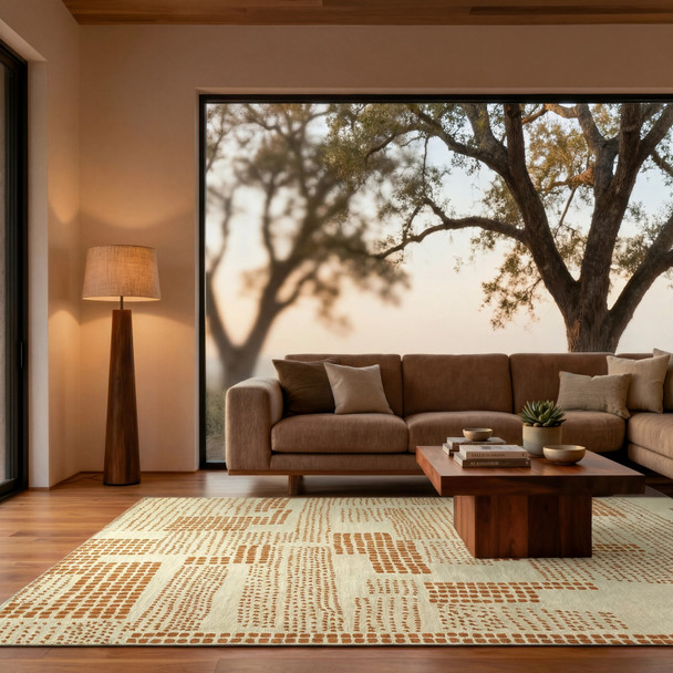 Louis De Poortere Craft Zen Garden 8334 Dryed Banana Rug