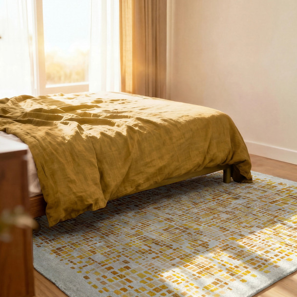 Louis De Poortere Gallery Cubik 8331 Moon Rug