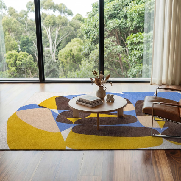 Louis De Poortere Gallery Stones 8333 Sunny Blue Rug