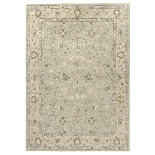 LR Home Ambrose 83108 Green Beige Rug