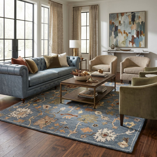 LR Home Caitlin 83077 Blue Multi Rug