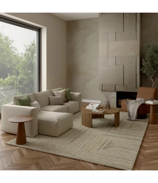 LR Home Delta 82954 Seafoam Beige Rug
