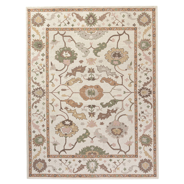 LR Home Pallor 82778 Rust Cream Rug