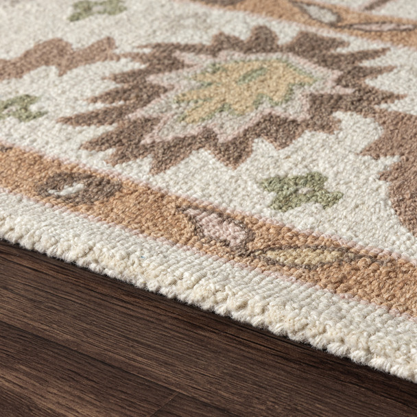 LR Home Pallor 82778 Rust Cream Rug
