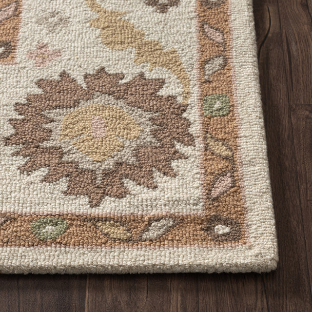 LR Home Pallor 82778 Rust Cream Rug