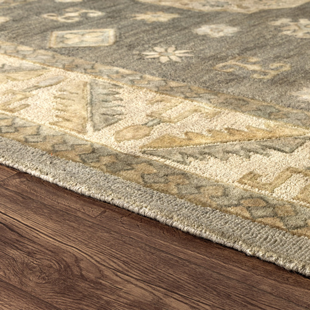 LR Home Petros 82988 Gray Beige Rug