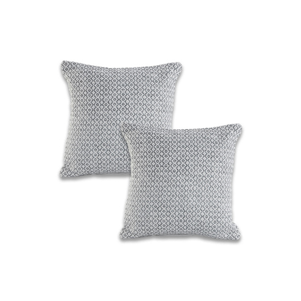 LR Home Insignia 07398 Gray White Pillow