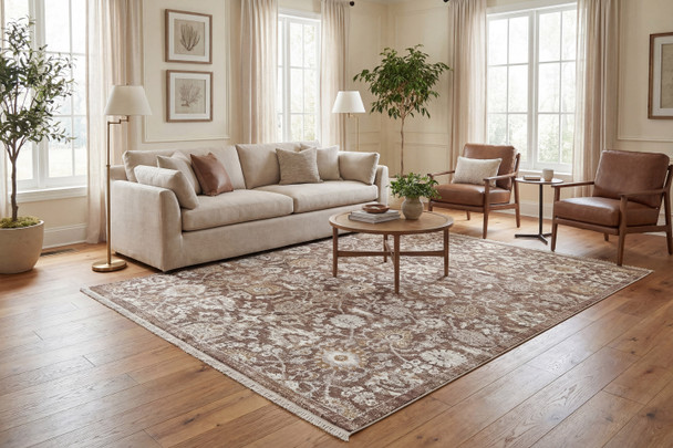Dynamic Patara 10568-681 Rust Brown Ivory Rug
