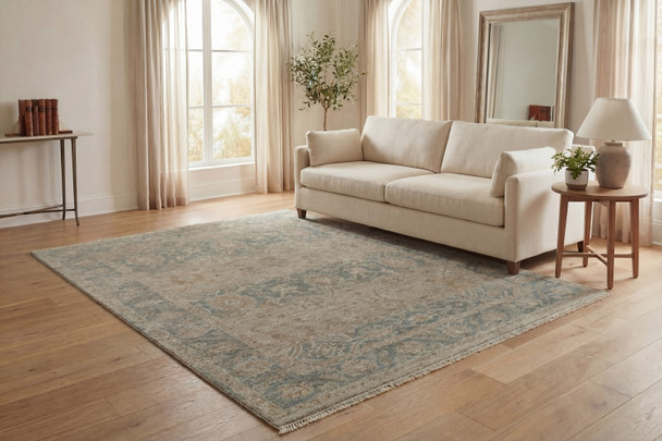 Dynamic Solace 17922-185 Cream Beige Navy Rug