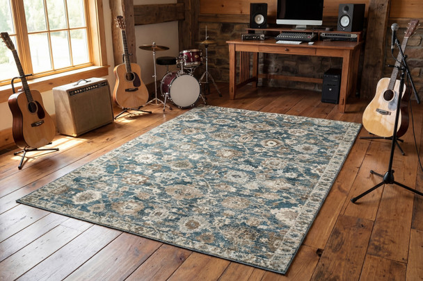 Dynamic Venedik 17785-518 Blue Cream Beige Rug