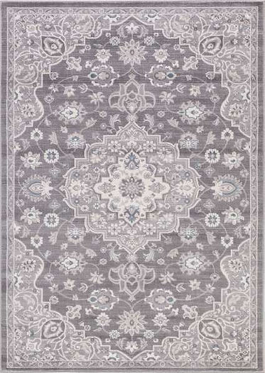 Concord Lara 4556 Center Medallion Grey Area Rug