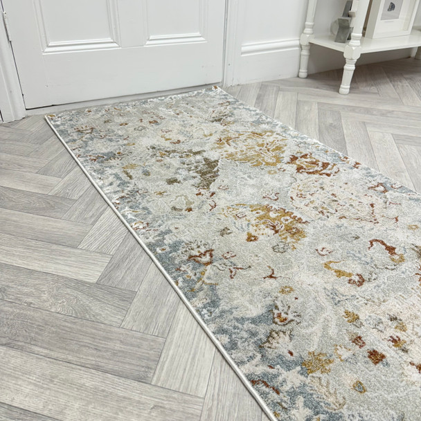 Dynamic Annalise 7602 899 Beige Multi Custom Runner - 26" Wide