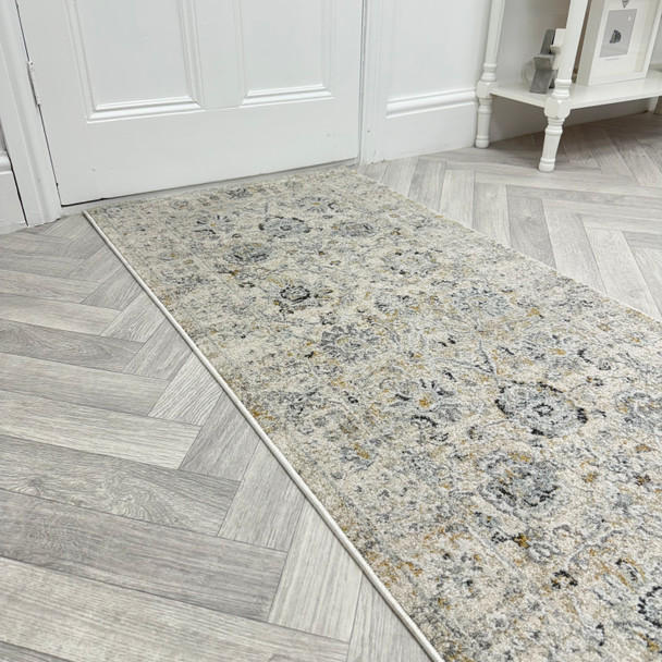 Dynamic Annalise 7604 180 Cream Beige Custom Runner - 26" Wide