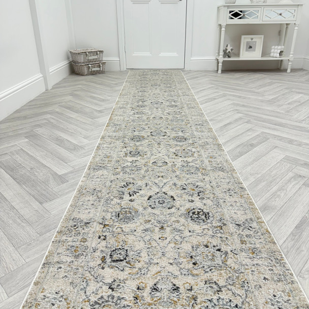 Dynamic Annalise 7604 180 Cream Beige Custom Runner - 26" Wide