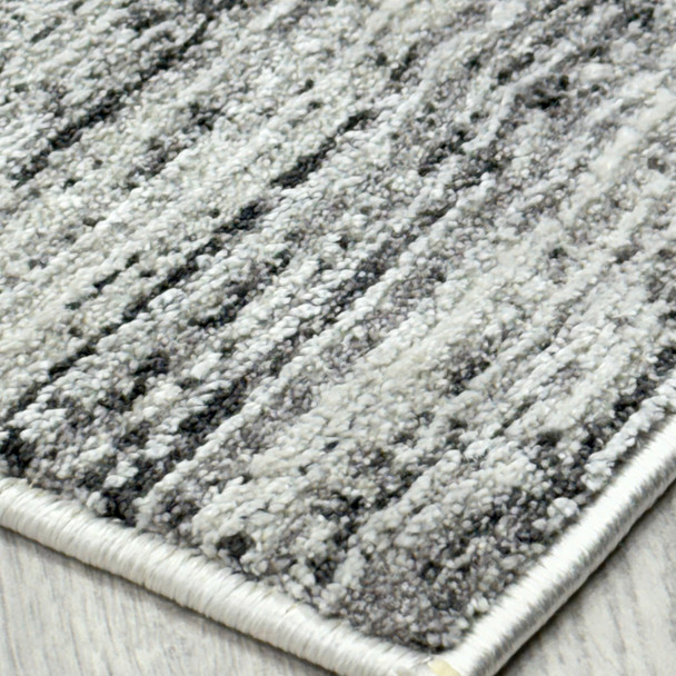 Dynamic Annalise 7611 989 Grey  Beige Charcoal Custom Runner - 26" Wide