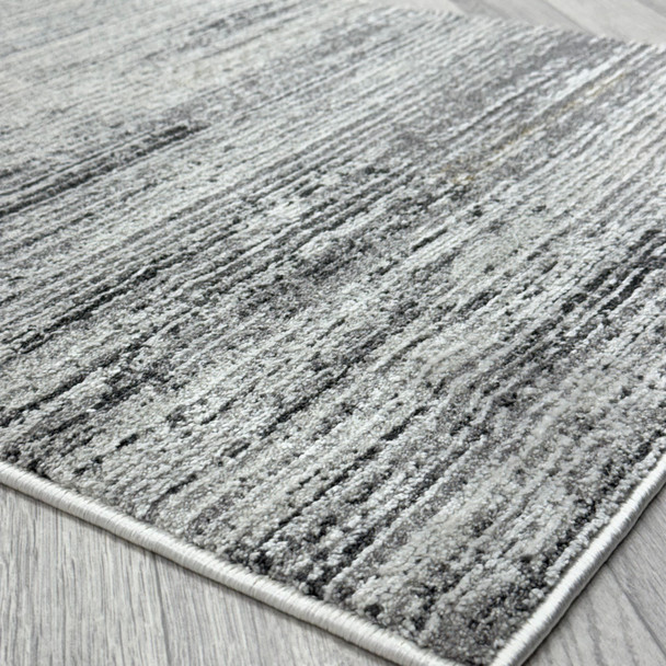 Dynamic Annalise 7611 989 Grey  Beige Charcoal Custom Runner - 26" Wide