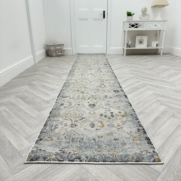 Dynamic Annalise 7602 199 Cream Multi Custom Runner - 31" Wide