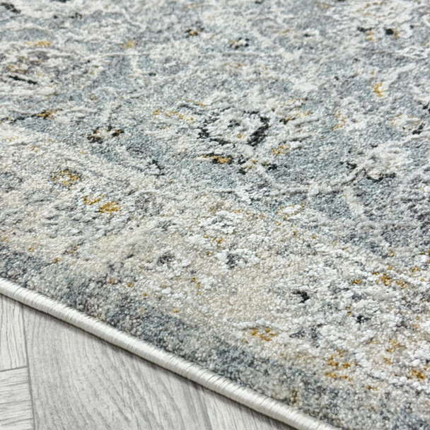 Dynamic Annalise 7604 580 Blue Beige Custom Runner - 31" Wide