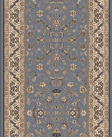 Custom Rugs Blue Dynamic Brilliant 72284 920 Blue Custom Runner - 26