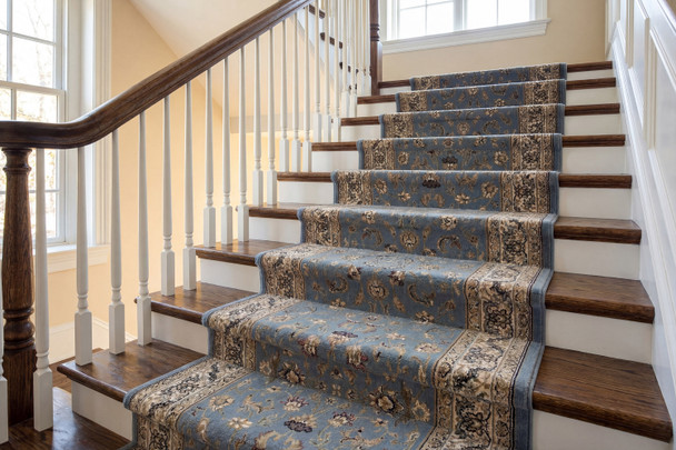 Dynamic Brilliant 72284 920 Blue Custom Runner - 33" Wide
