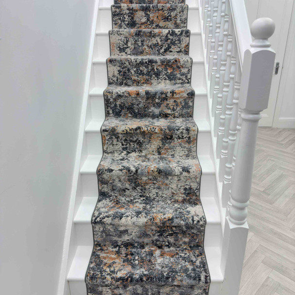 Dynamic Couture 52023 3616 Charcoal Copper   Custom Runner - 26" Wide