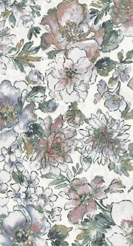 Dynamic Eclipse 63528 6626 Beige Multi Custom Runner - 31" Wide