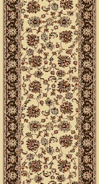 Dynamic Legacy 58020 160 Cream Brown Custom Runner - 31" Wide