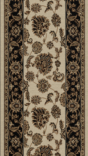 Dynamic Legacy 58020 160 Cream Brown Custom Runner - 31" Wide